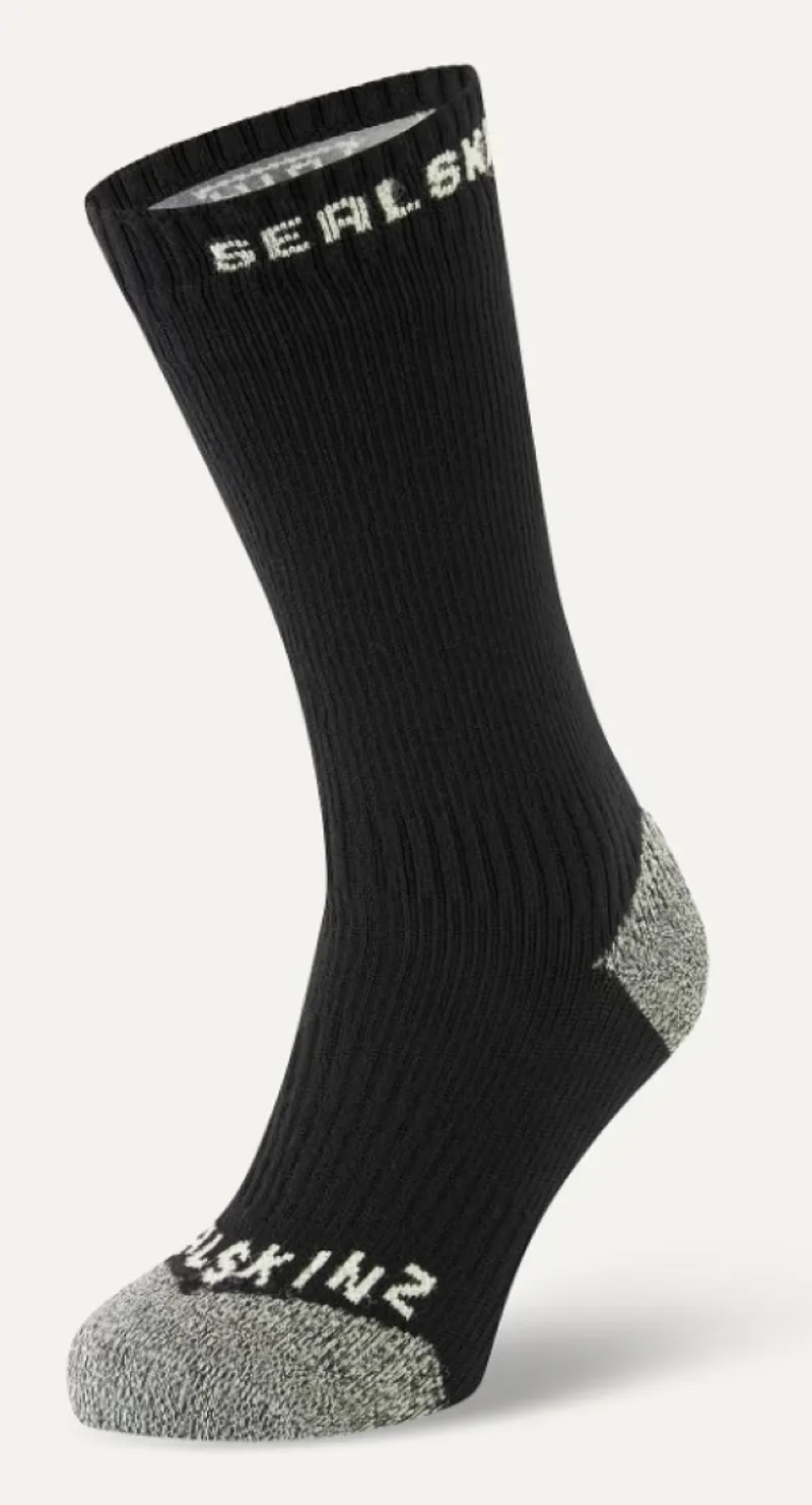 SealSkinz Briston Waterproof All Weather Mid Length Sock with Hydrostop Black