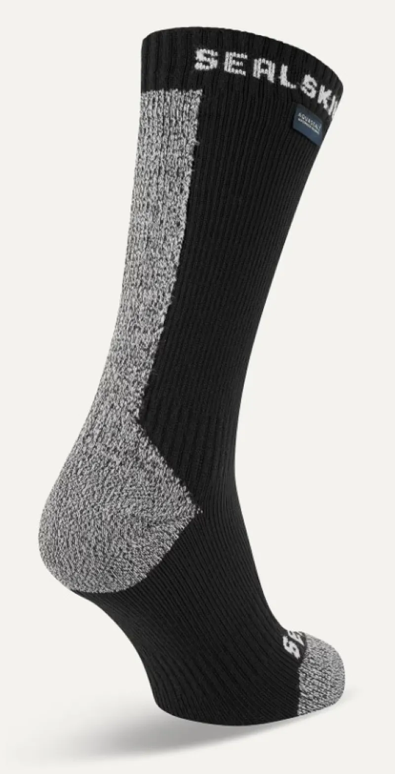 SealSkinz Briston Waterproof All Weather Mid Length Sock with Hydrostop Black-1