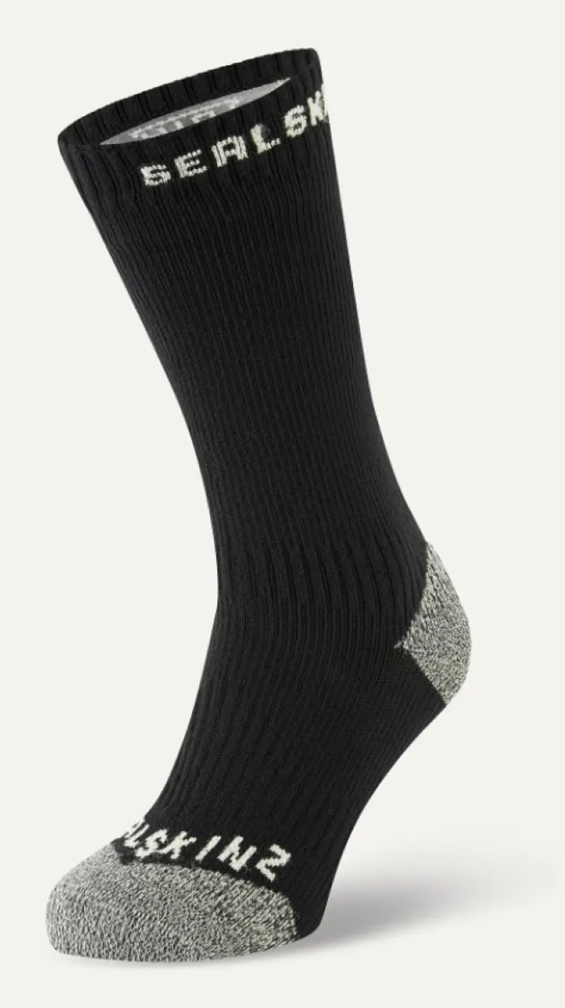 SealSkinz Briston Waterproof All Weather Mid Length Sock with Hydrostop Yellow-1