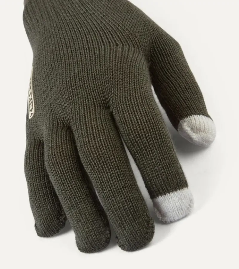 SealSkinz Hanworth Solo Merino Glove One Size Olive-2