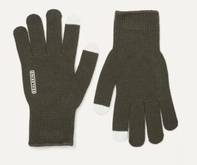 SealSkinz Hanworth Solo Merino Glove One Size Olive