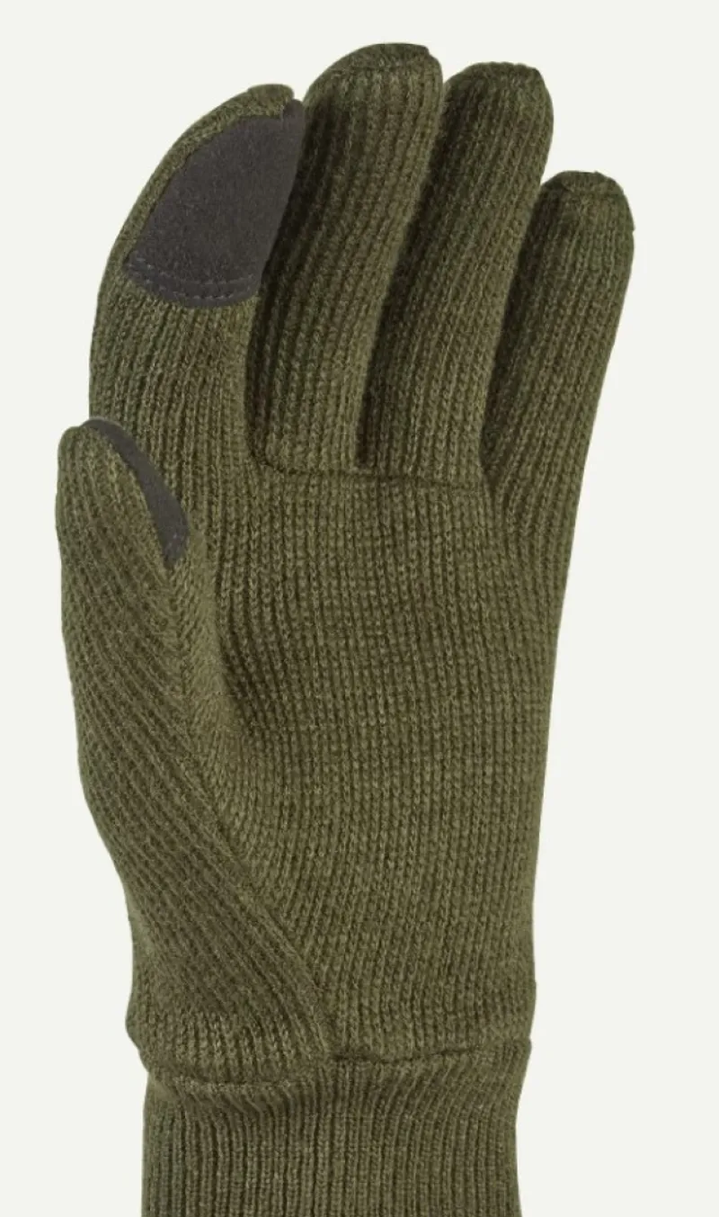 SealSkinz Necton Windproof All Weather Knitted Glove Olive-2