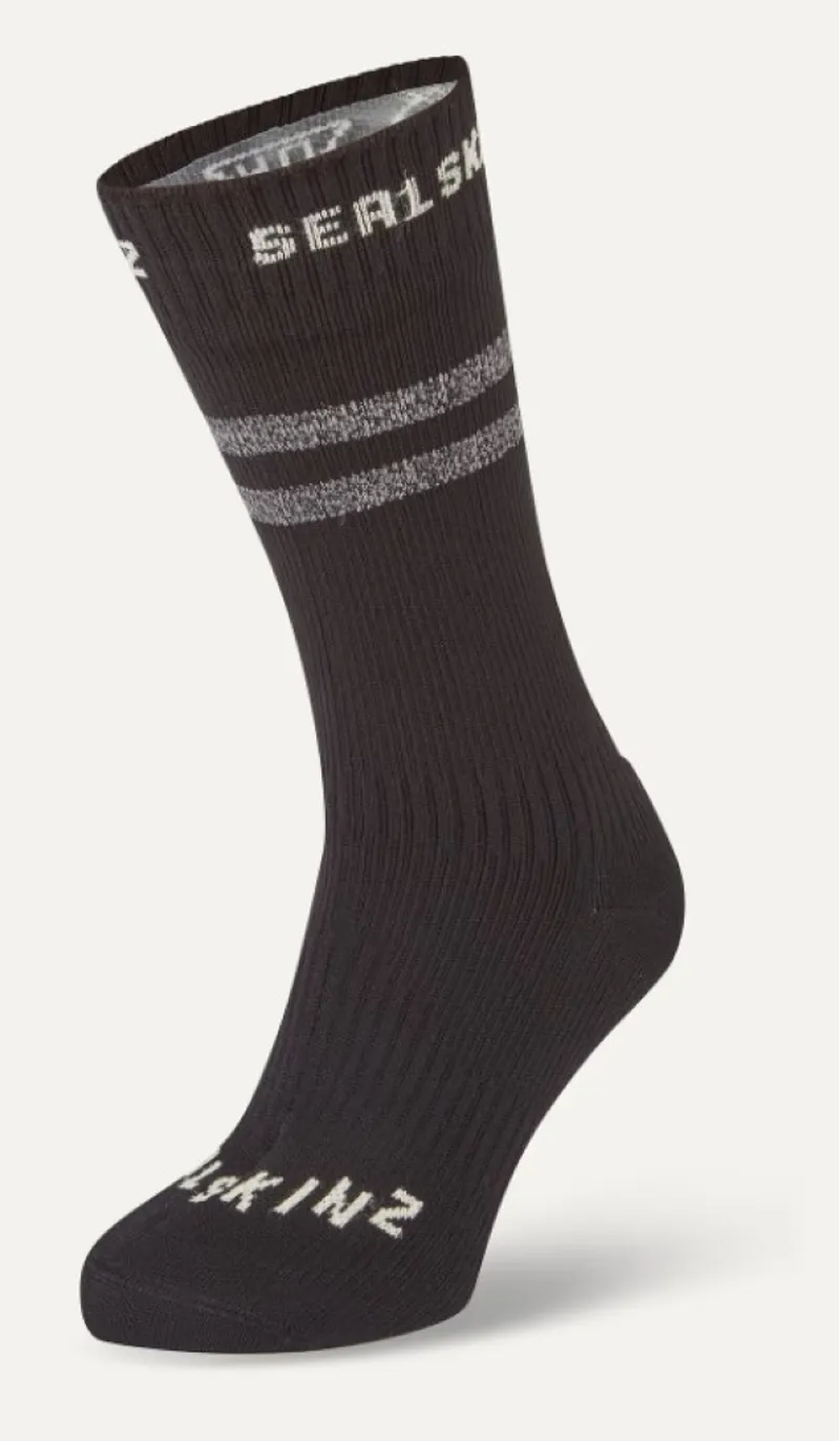 SealSkinz Runton Waterproof Cold Weather Mid Length Sock with Hydrostop Black