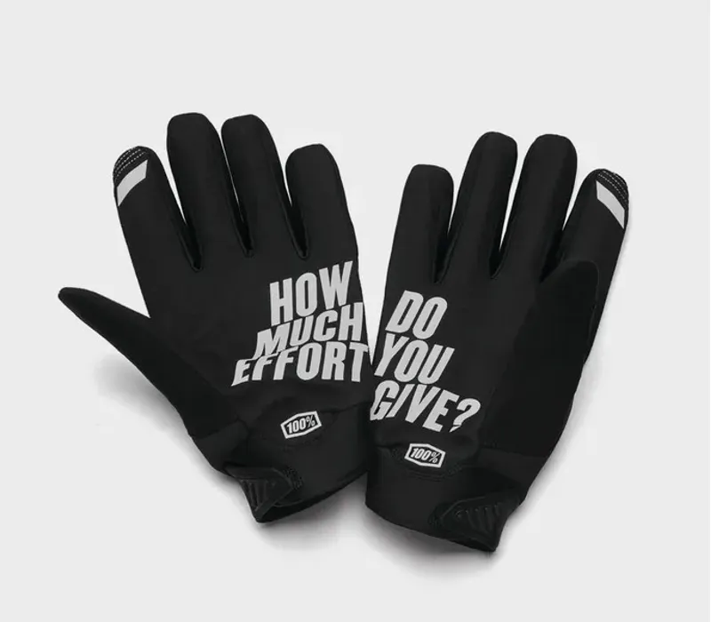 100% Brisker Cold Weather Womens Gloves Black XL-1