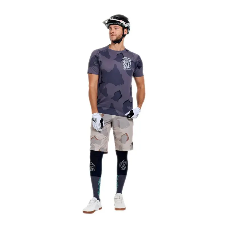 Troy Lee Designs Skyline Pro Short Sleeve Jersey Flow Camo Carbon-7