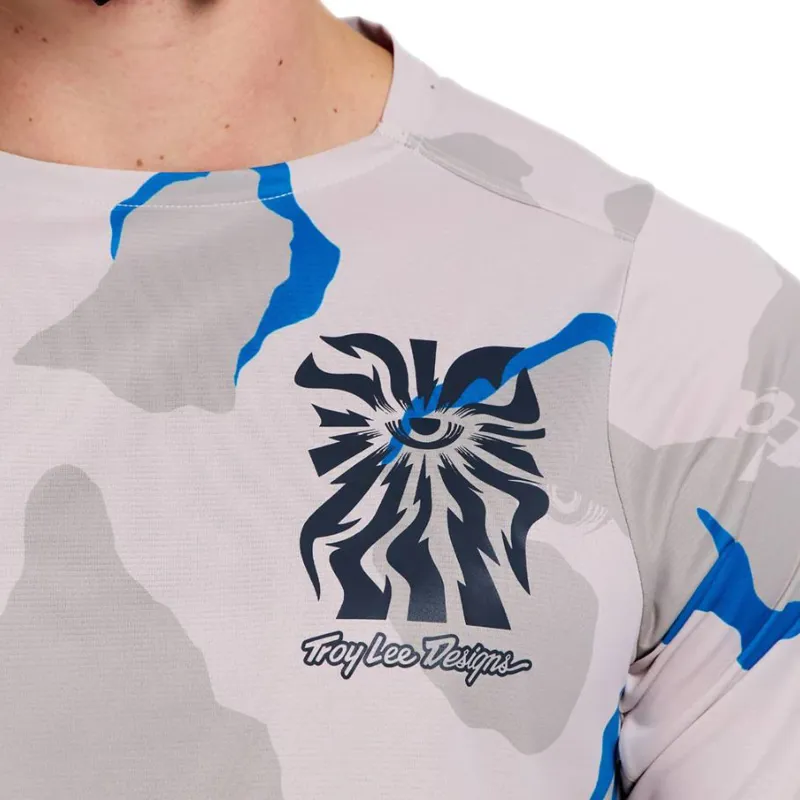 Troy Lee Designs Skyline Pro Short Sleeve Jersey Flow Camo Pumice-6