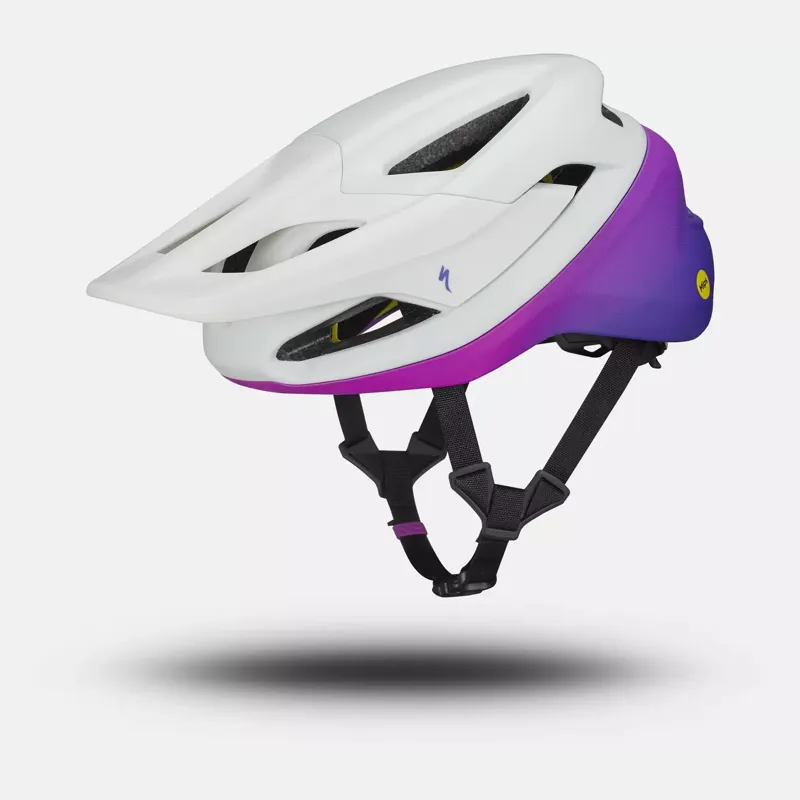 Specialized Camber MIPS MTB Helmet White Dune/Purple Orchid