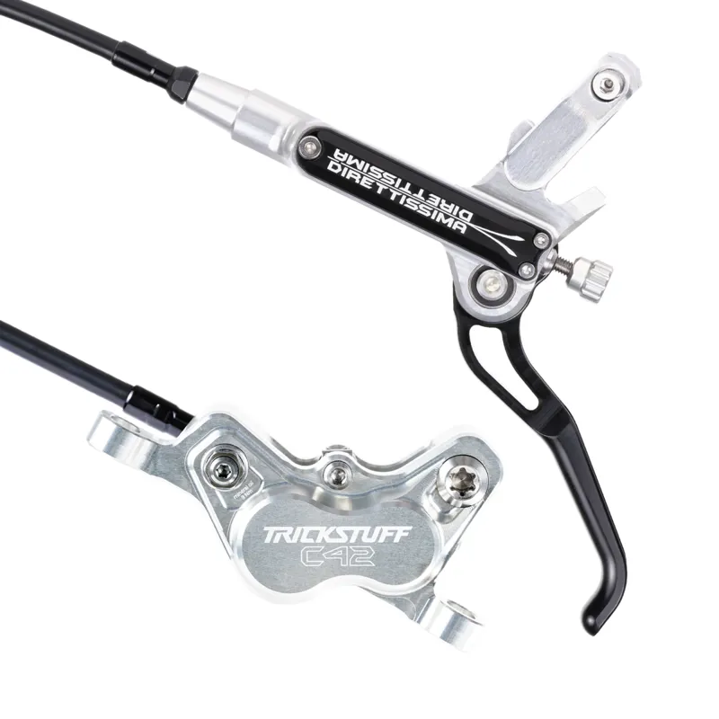Trickstuff Direttissima Disc Brake Set Silver/Black