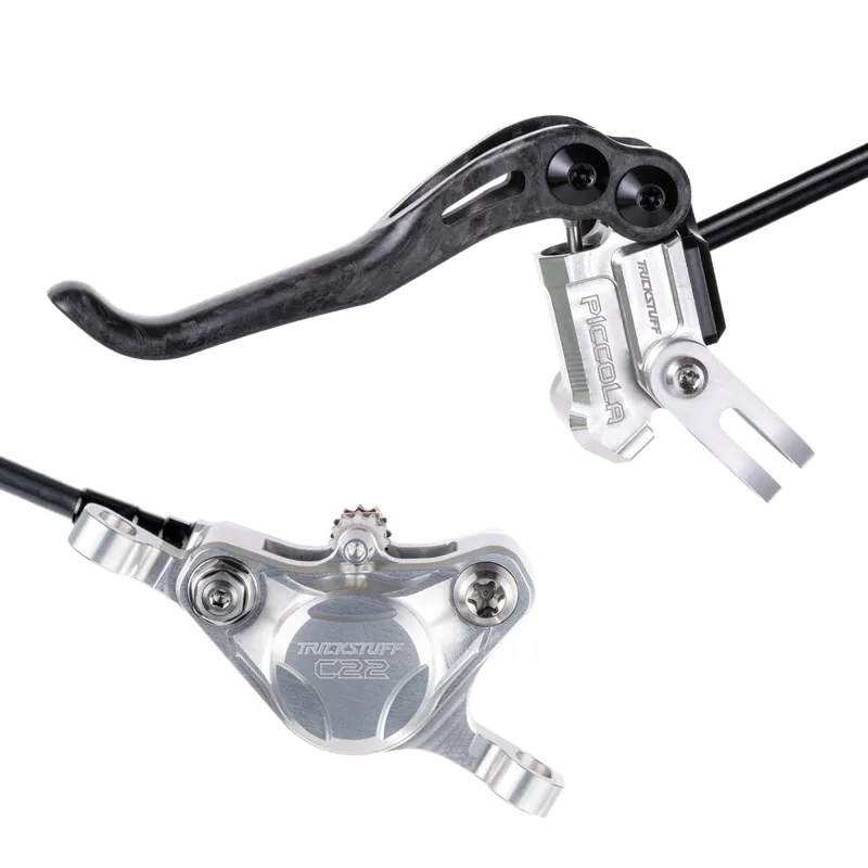 Trickstuff Piccola Disc Brake Set Post Mount 6/7/8 Silver/Black