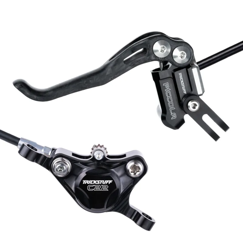 Trickstuff Piccola Disc Brake Set Post Mount 6/7/8 Black/Silver