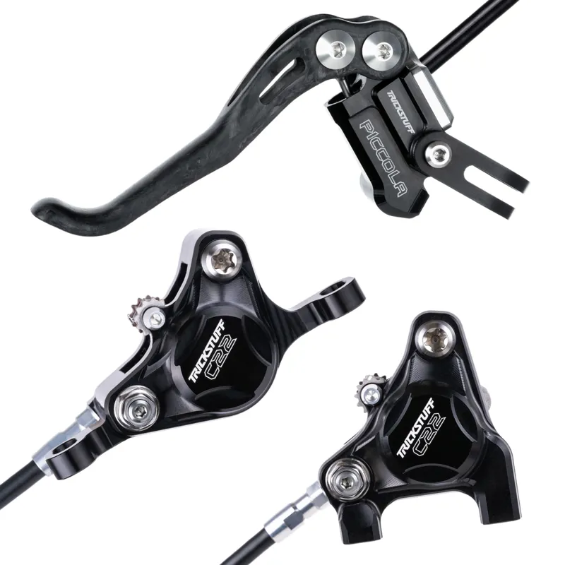 Trickstuff Piccola Disc Brake Set Post Mount/Flat Mount Black/Silver
