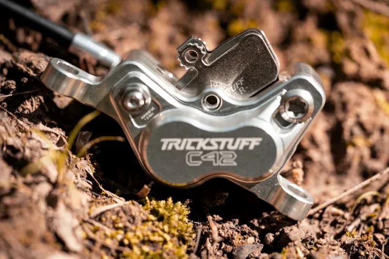 Trickstuff Piccola HD Disc Brake Set Post Mount 6/7/8 Black/Silver-2