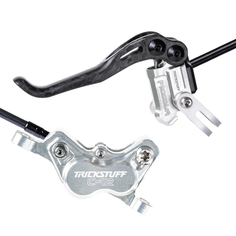 Trickstuff Piccola HD Disc Brake Set Post Mount 6/7/8 Silver/Black