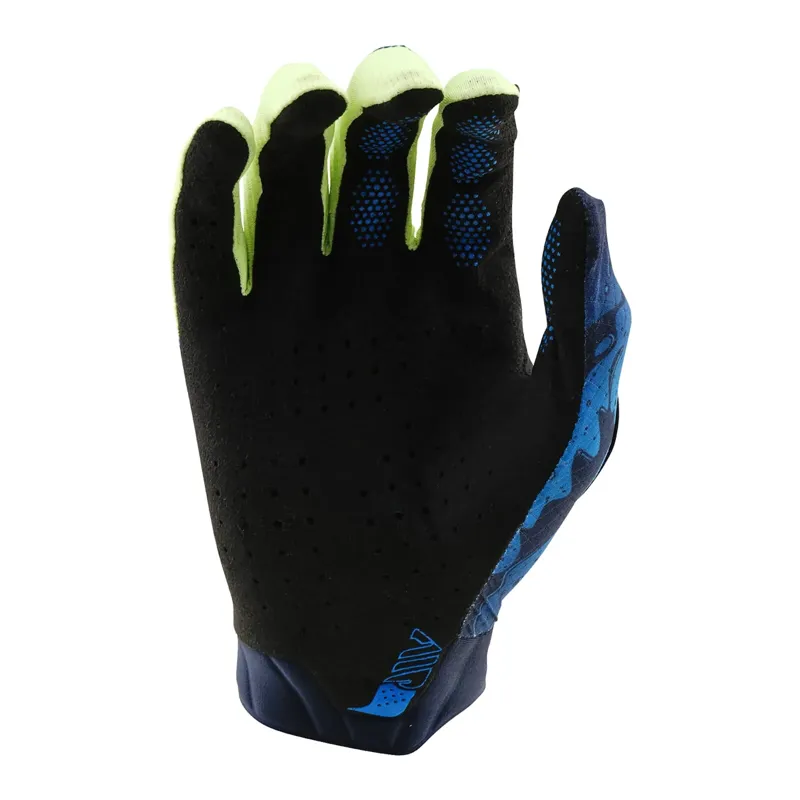 Troy Lee Air Drip Glove Yellow/Navy-1