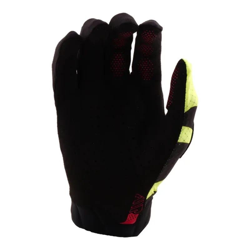 Troy Lee Youth Air MTB Glove Cyclops Black / Flo Yellow-1