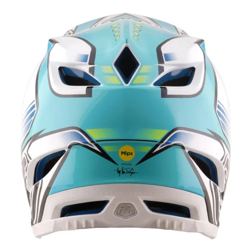 Troy Lee Designs D4 Composite Helmet Crest Real Teal-3