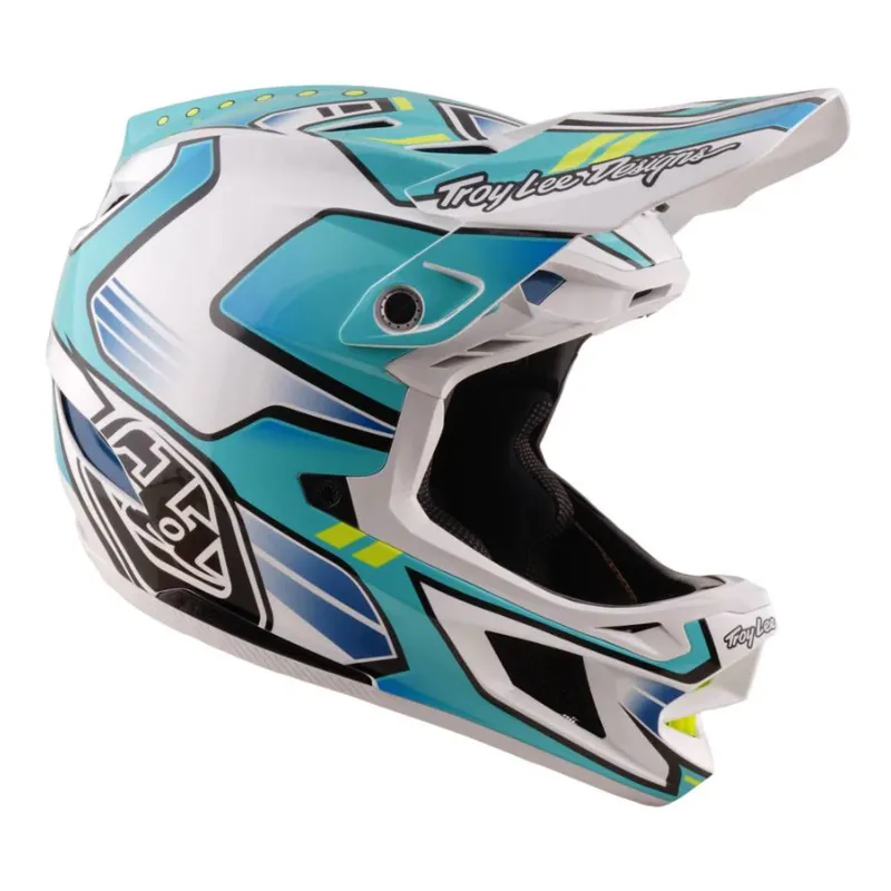 Troy Lee Designs D4 Composite Helmet Crest Real Teal-6