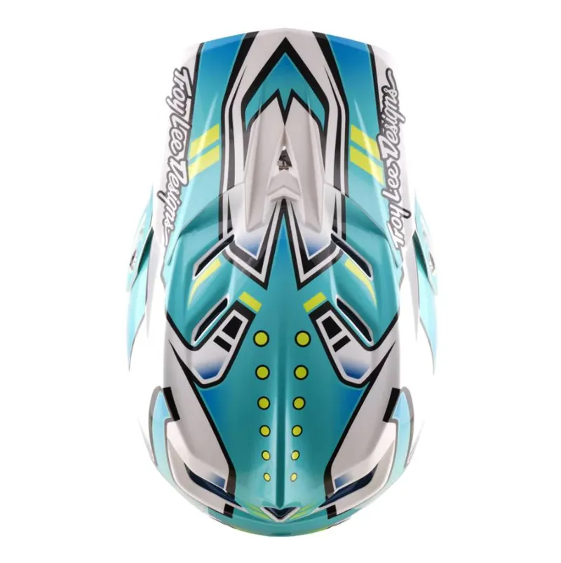Troy Lee Designs D4 Composite Helmet Crest Real Teal-7
