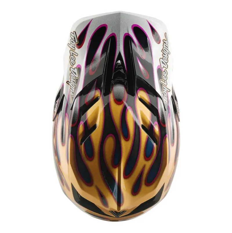 Troy Lee Designs D4 Carbon Helmet Overspray Gold / Black-7