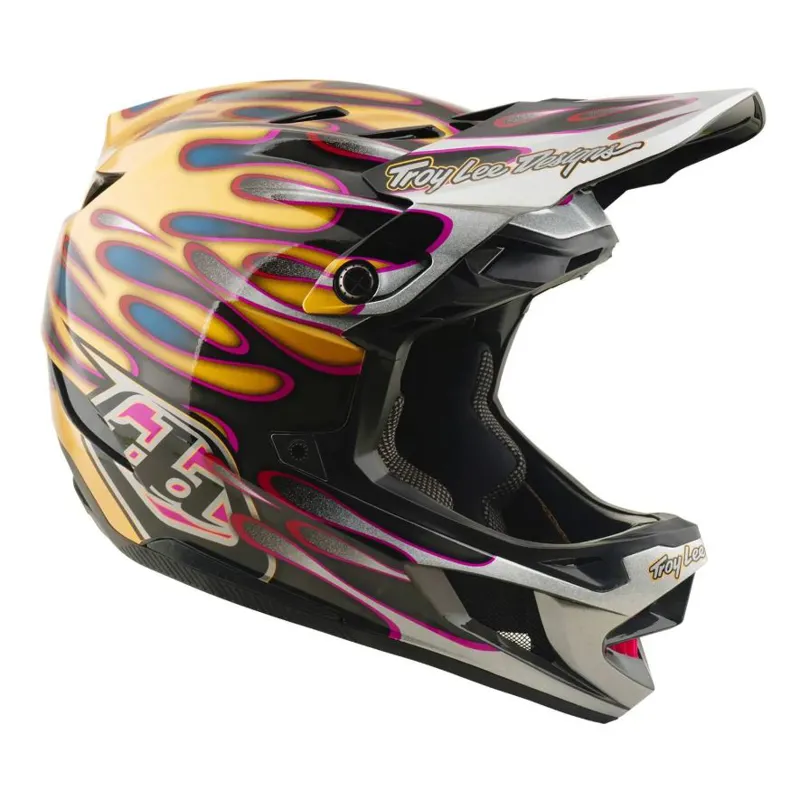 Troy Lee Designs D4 Carbon Helmet Overspray Gold / Black-6