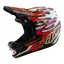Troy Lee Designs D4 Composite Helmet Overspray White / Red