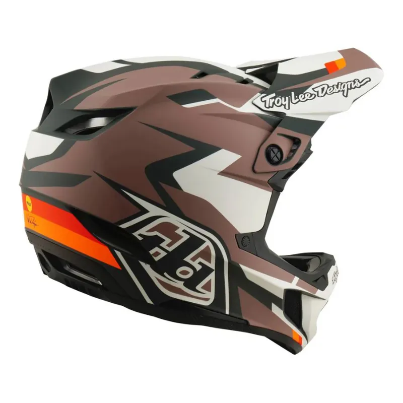 Troy Lee Designs D4 Polyacrylate Full Face MIPS MTB Helmet Roamer Clay-4