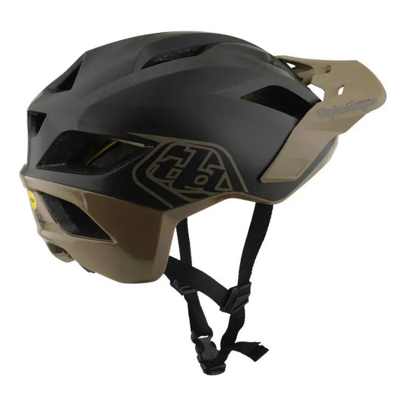 Troy Lee Designs Flowline Helmet Point Charcoal / Timber-2