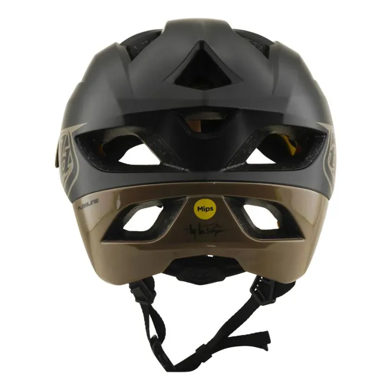 Troy Lee Designs Flowline Helmet Point Charcoal / Timber-3