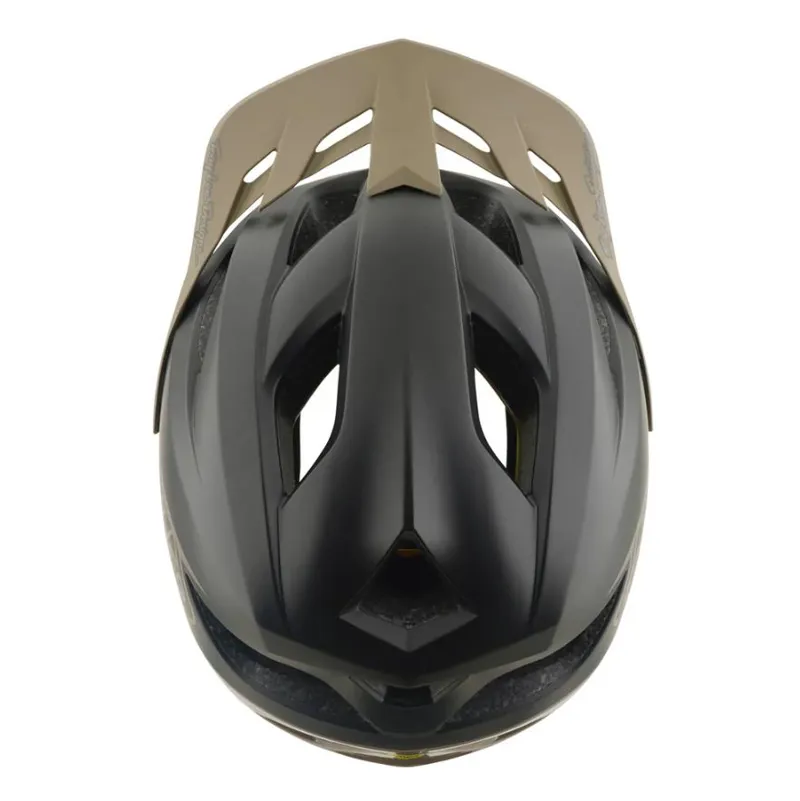 Troy Lee Designs Flowline Helmet Point Charcoal / Timber-7