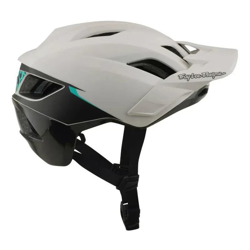 Troy Lee Designs Flowline SE Helmet Stacks Pumice / Real Teal-1