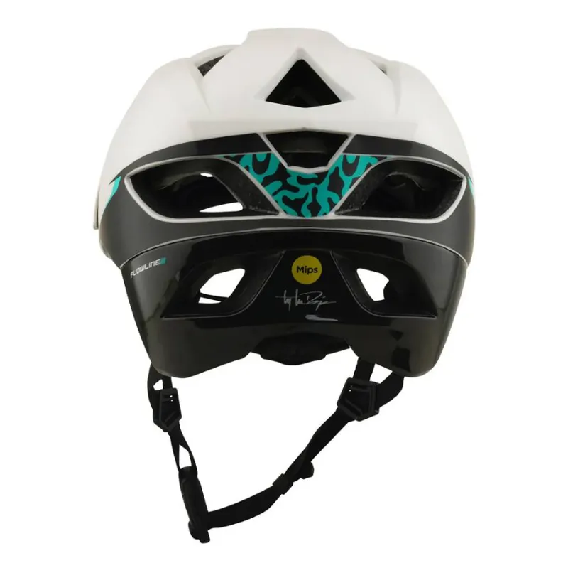 Troy Lee Designs Flowline SE Helmet Stacks Pumice / Real Teal-3