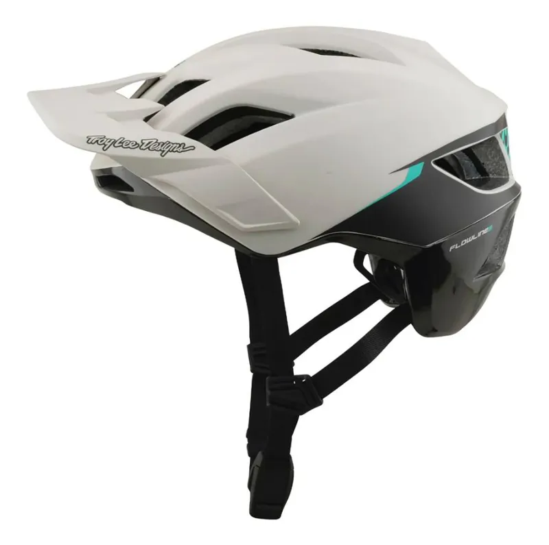 Troy Lee Designs Flowline SE Helmet Stacks Pumice / Real Teal-5