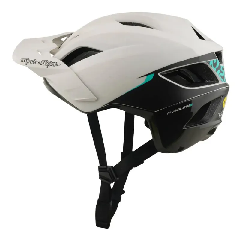 Troy Lee Designs Flowline SE Helmet Stacks Pumice / Real Teal-6