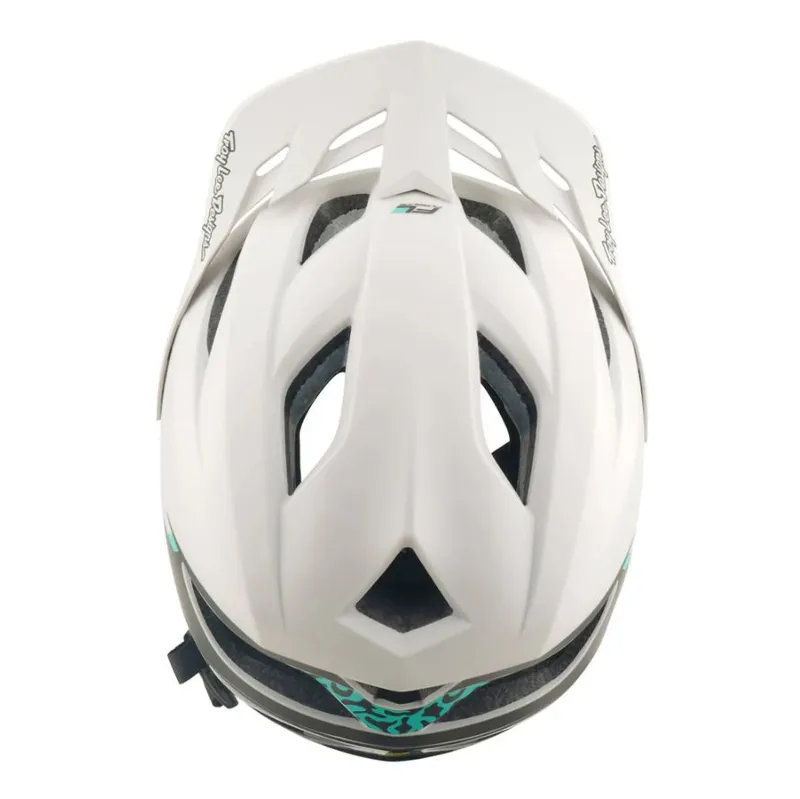Troy Lee Designs Flowline SE Helmet Stacks Pumice / Real Teal-7
