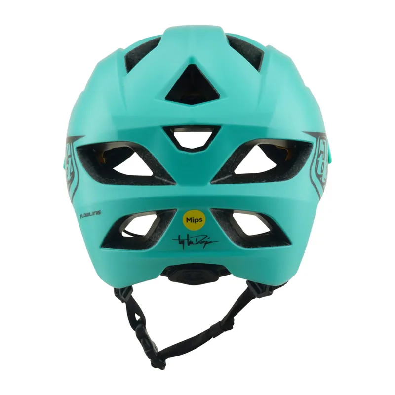 Troy Lee Designs Flowline Youth Helmet Point Charcoal/Real Teal-3