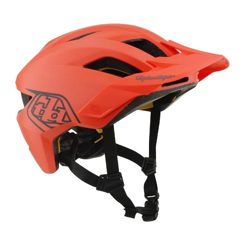 Troy Lee Designs Flowline Youth Helmet Point Coral/Charcoal