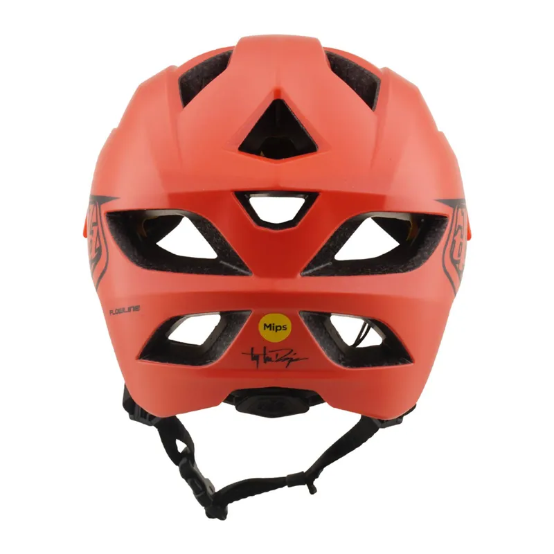 Troy Lee Designs Flowline Youth Helmet Point Coral/Charcoal-3
