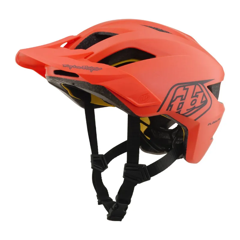 Troy Lee Designs Flowline Youth Helmet Point Coral/Charcoal-6