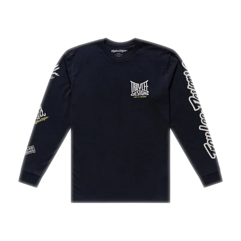  Troy Lee Designs Handlebar Long Sleeve MTB T-Shirt Black-1