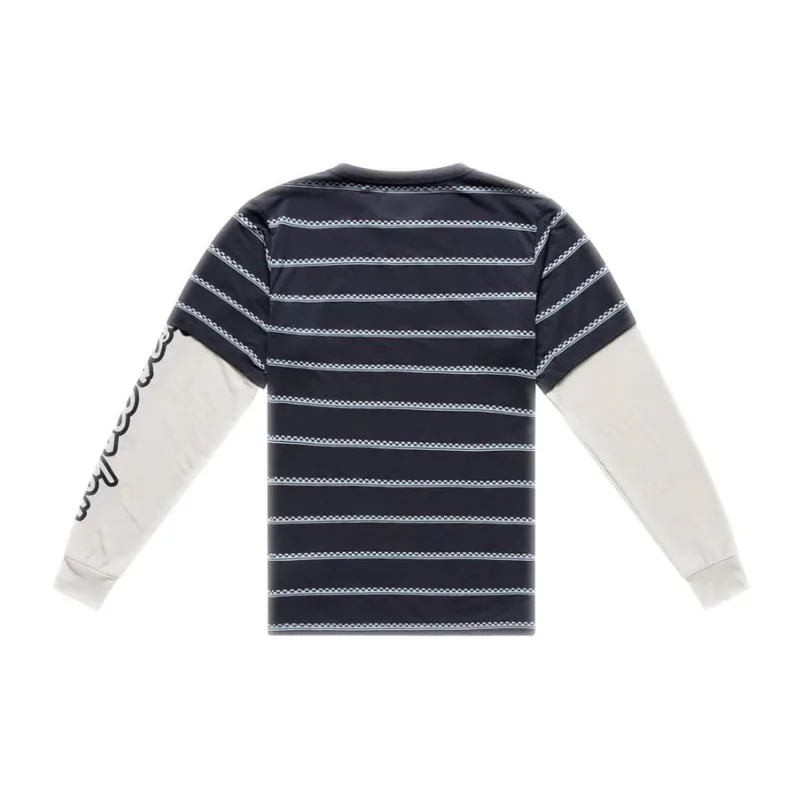Troy Lee Designs Skyline Fakie Ride Long Sleeve T-Shirt Stripe Carbon-1
