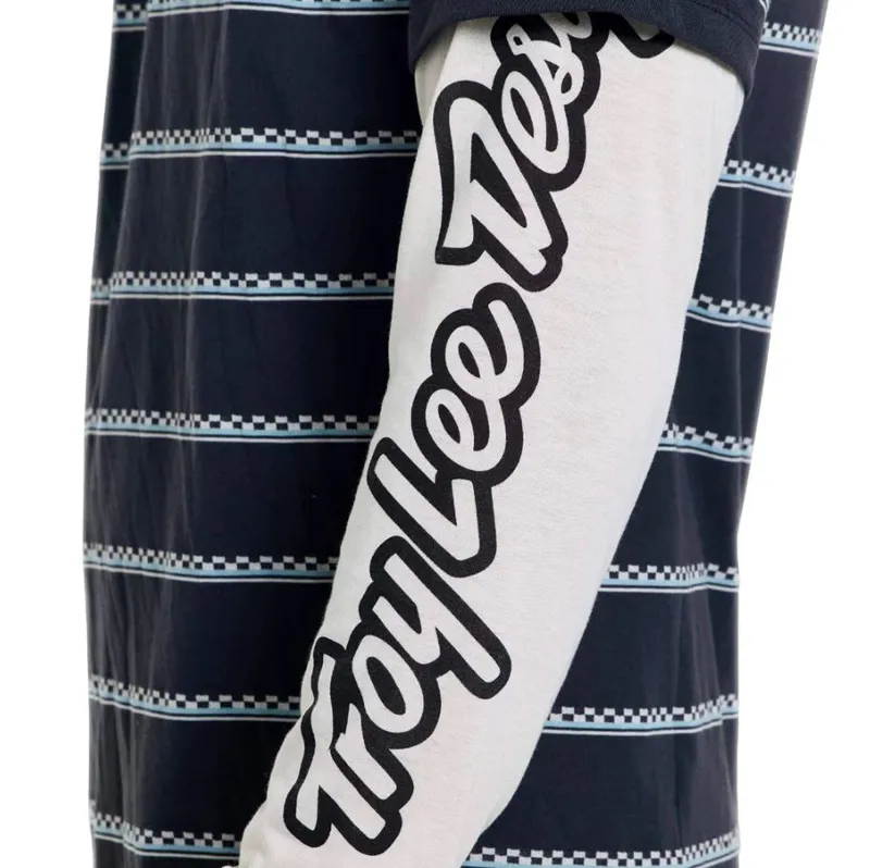Troy Lee Designs Skyline Fakie Ride Long Sleeve T-Shirt Stripe Carbon-4