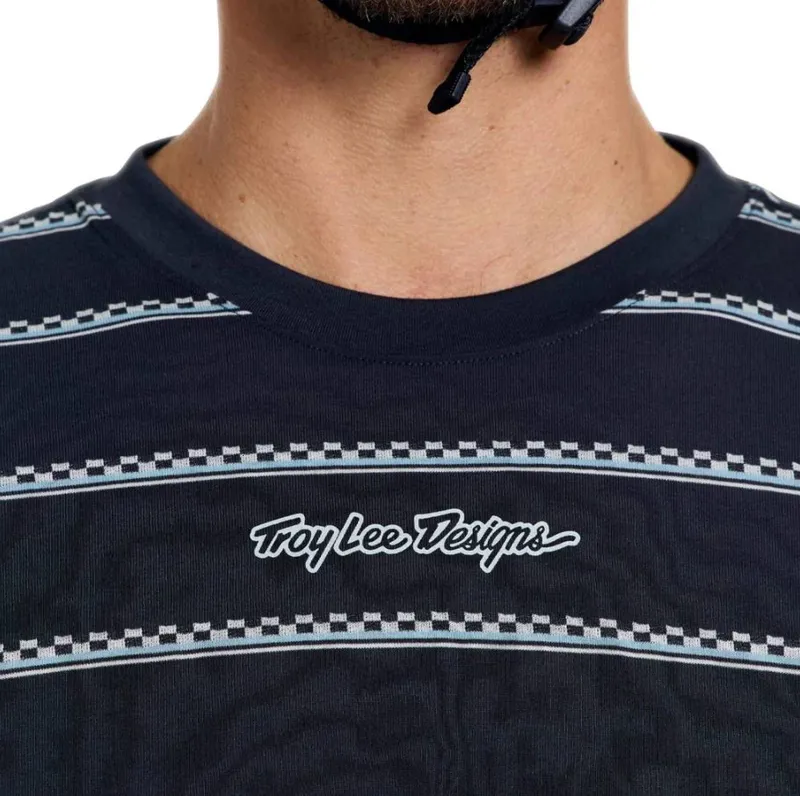 Troy Lee Designs Skyline Fakie Ride Long Sleeve T-Shirt Stripe Carbon-6