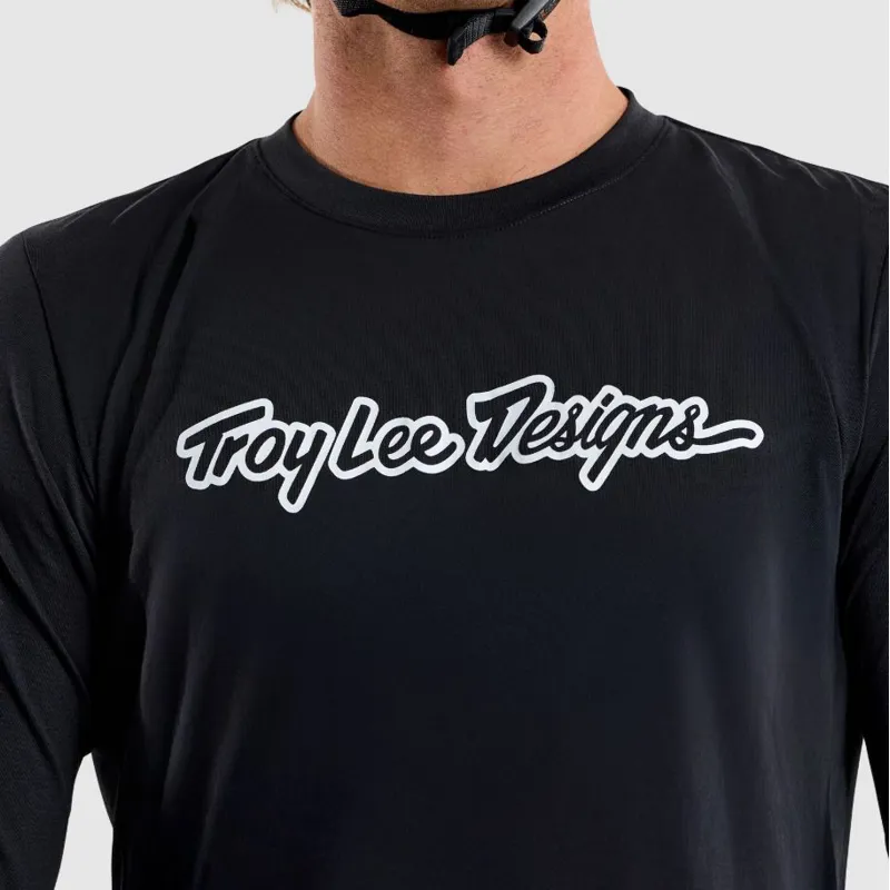 Troy Lee Designs Skyline Ride Long Sleeve T-Shirt Signature Black-8