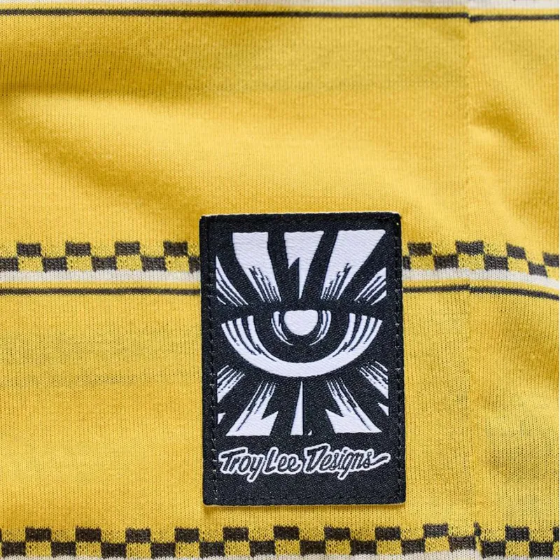 Troy Lee Designs Skyline Short Sleeve Ride Jersey Checked Out Butter-6