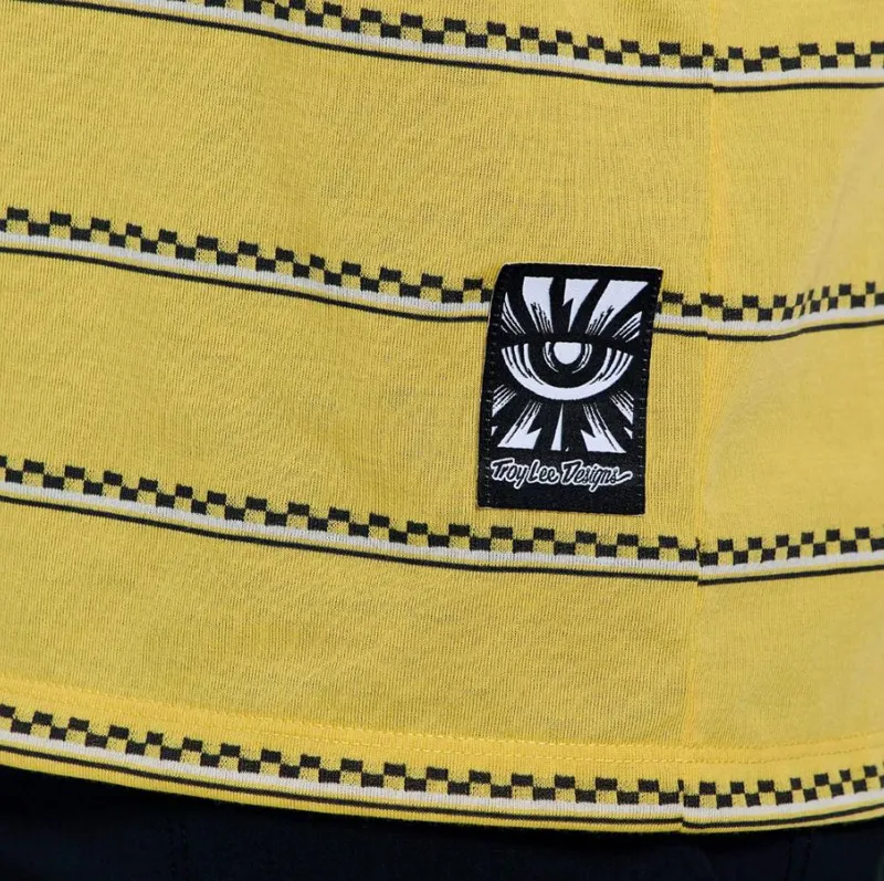 Troy Lee Designs Skyline Short Sleeve Ride Jersey Checked Out Butter-8