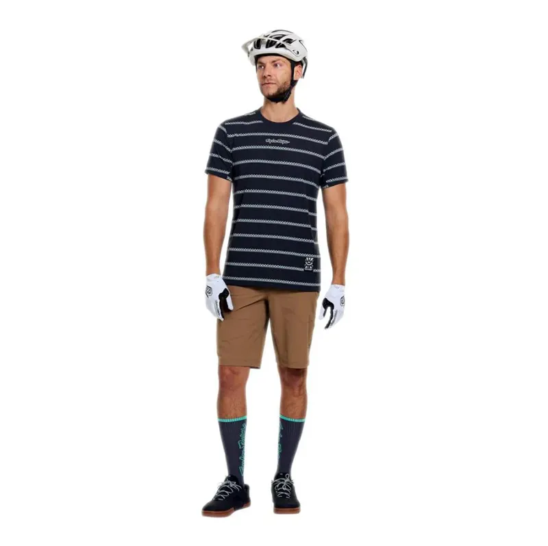 Troy Lee Designs Skyline Short Sleeve Ride Jersey Checked Out Carbon-9