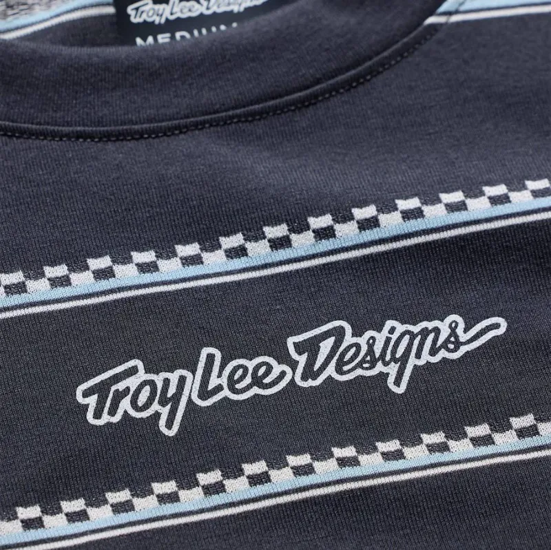 Troy Lee Designs Skyline Short Sleeve Ride Jersey Checked Out Carbon-3