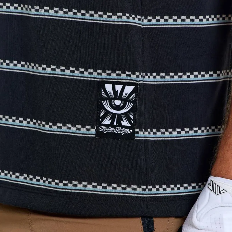 Troy Lee Designs Skyline Short Sleeve Ride Jersey Checked Out Carbon-7