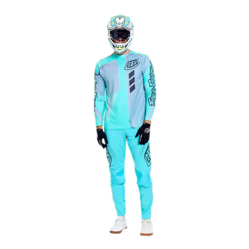 Troy Lee Designs Sprint Pro LS Jersey Lowrider Real Teal-9