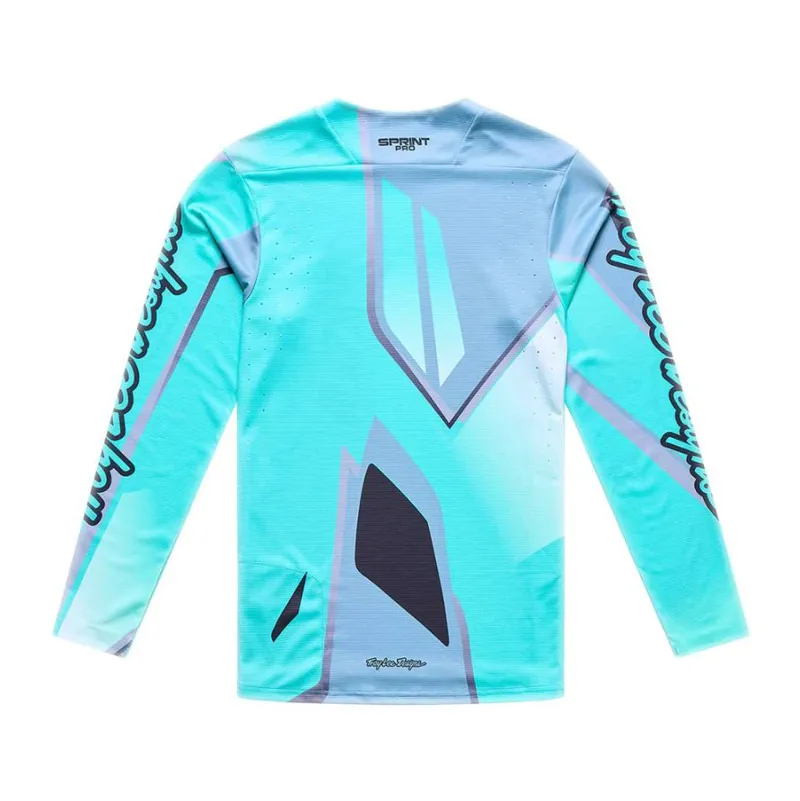 Troy Lee Designs Sprint Pro LS Jersey Lowrider Real Teal-1